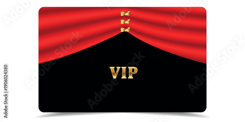 VIP gold card. Luxury texture template design. Vip ticket on black background for invitation, club, award, casino, certificate. Golden exclusive premium card. Vector illustration.