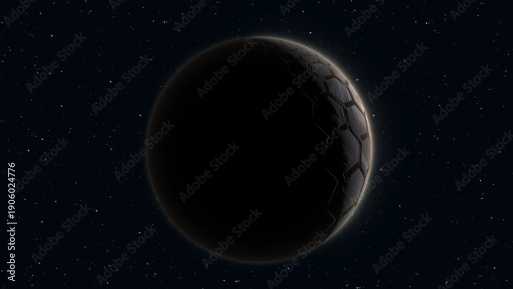 Obraz premium Abstract planets realistic futuristic round sphere