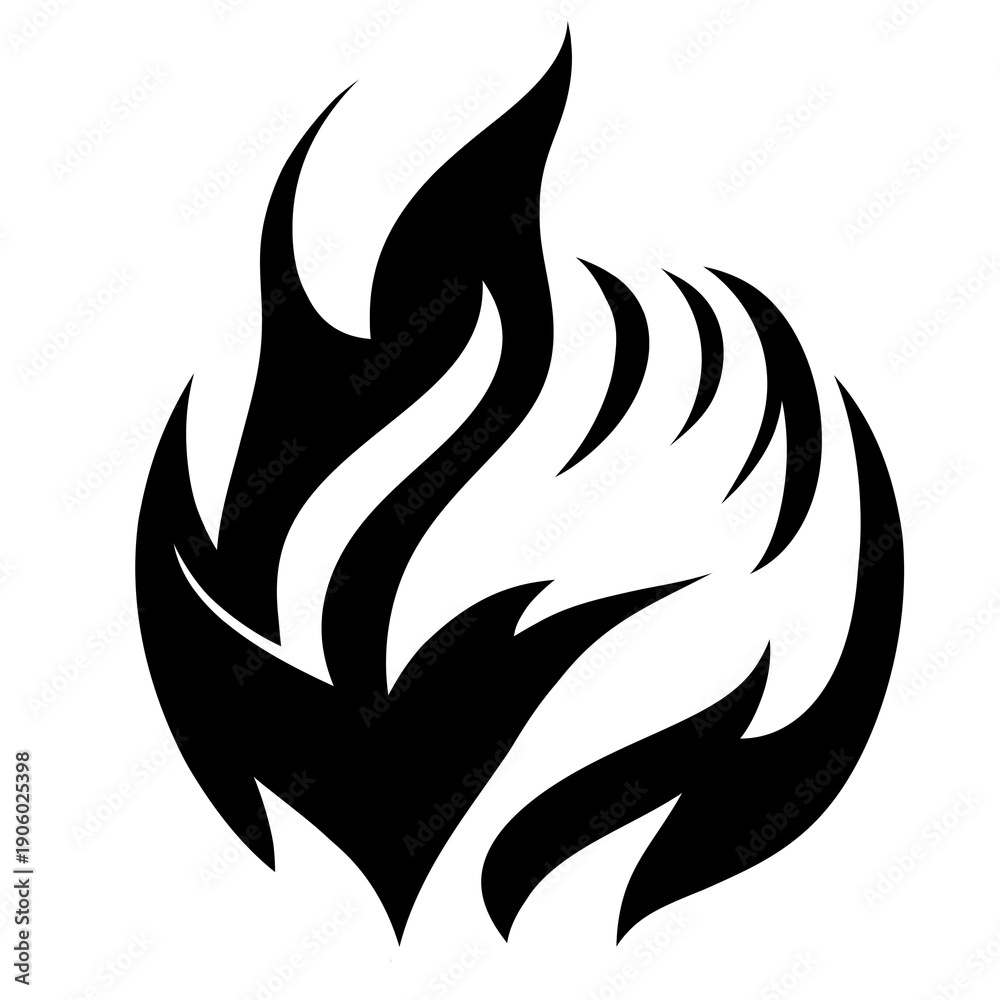 Obraz premium tribal tattoo design with wings