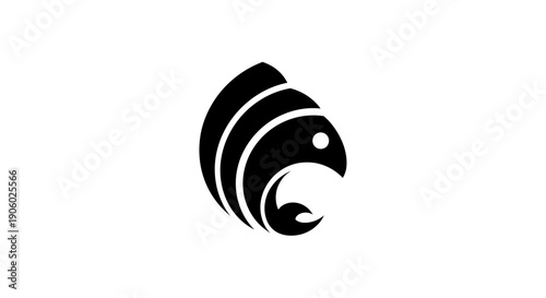 Soaring phoenix silhouette design