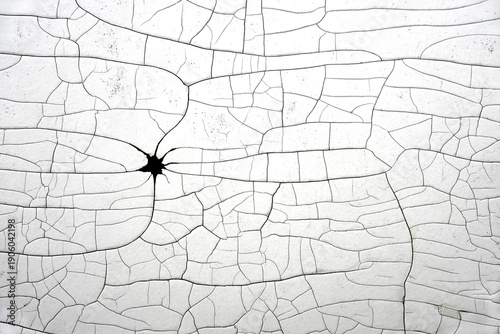 White black grey concrete wall, floor with cracks, texture background, cracked paint