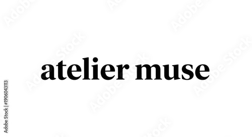 Atelier Muse Simple Text Logo Design.