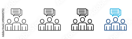 Communication Icon Different Style Outline Collection Set Vector Illustration