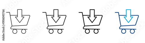 Consumption Icon Different Style Outline Collection Set Vector Illustration