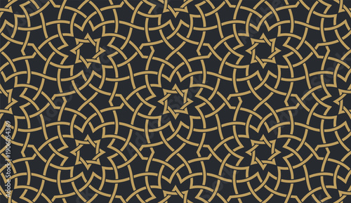 Seamless geometric pattern in authentic arabian style.