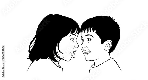 Tender moment between a young couple sharing a loving glance.