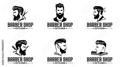 Classic Shaving Logo Pack with Razor and Scissors