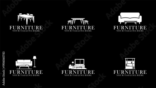 Home Decor and Furniture Branding Logo Set