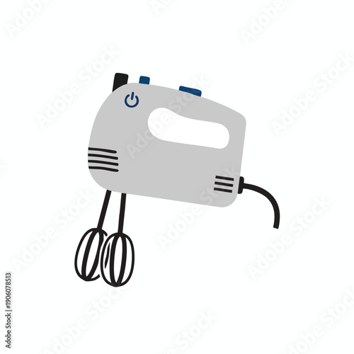 Modern Handheld Electric Mixer for Cooking and Baking