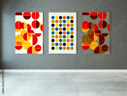 Large luxury modern bright interiors Living room mockup illustration 3D rendering Digitally Generated Image