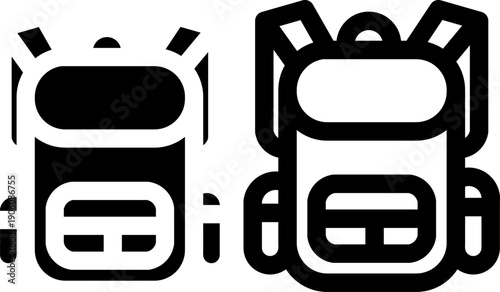 School Backpack and Education Icon