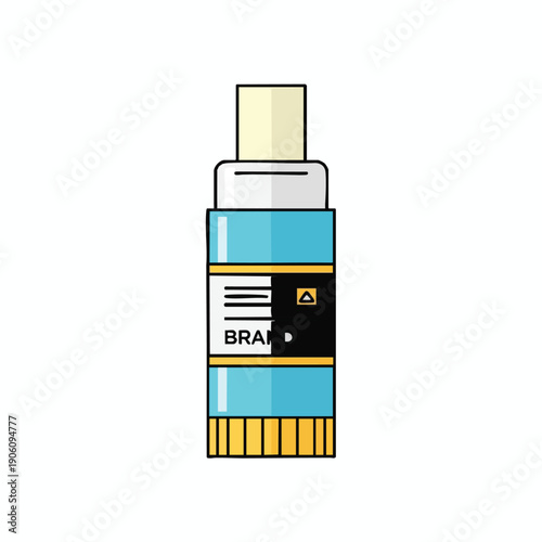 Vape Pen with Blue and Yellow Design