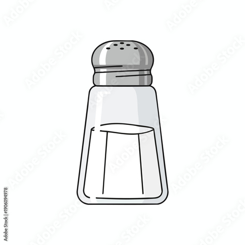 Clear Salt Shaker Illustration