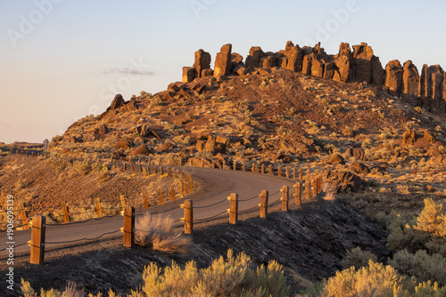 Basalt Rocks Feathers at Frenchman Coulee