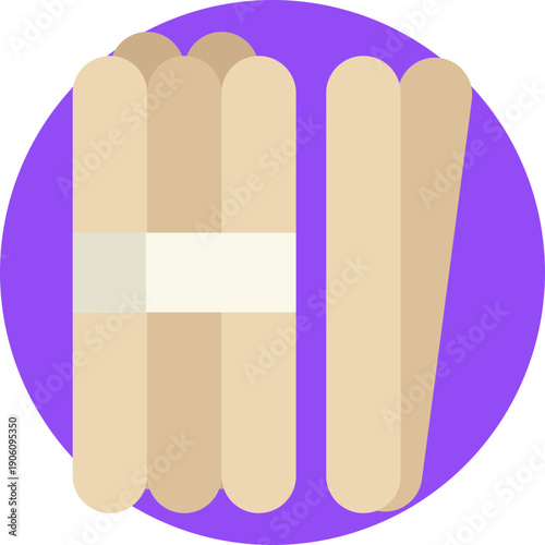 Waxing sticks used to apply warm wax evenly during hair removal treatments.