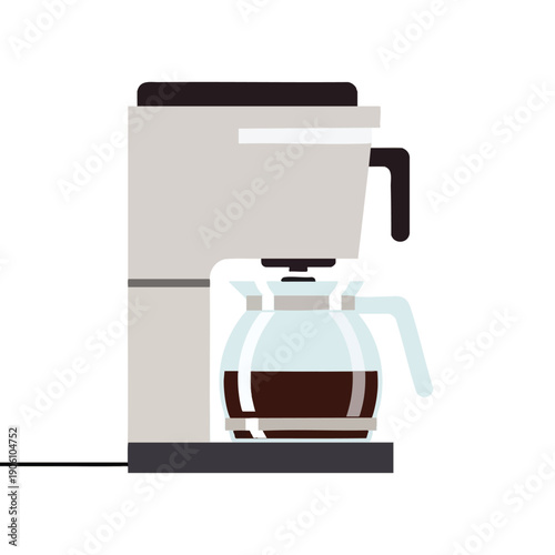 Modern Coffee Maker Brewing Fresh Coffee in a Kitchen Setting