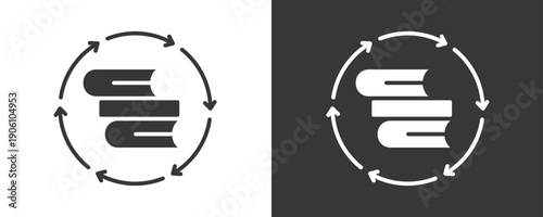 Education Icon Set Vector Collection Isolated In Black And White