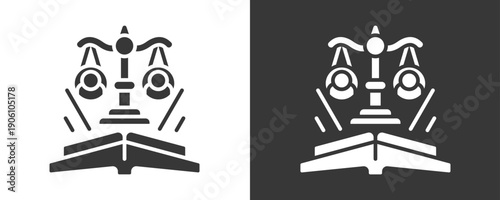 Fair Icon Set Vector Collection Isolated In Black And White