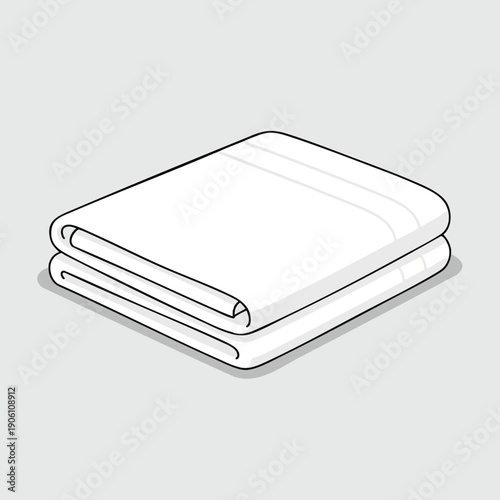 Stack of Freshly Laundered Towels for Home or Spa Use