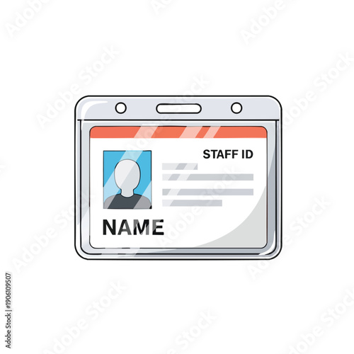 Professional Staff ID Badge for Corporate Identification and Access