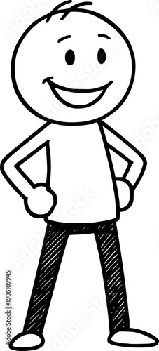 Ludzik doodle - gotowy do działania