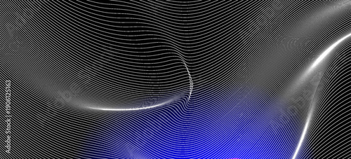 3D blue techno abstract background overlap layer on dark space with circle stripes shape decoration