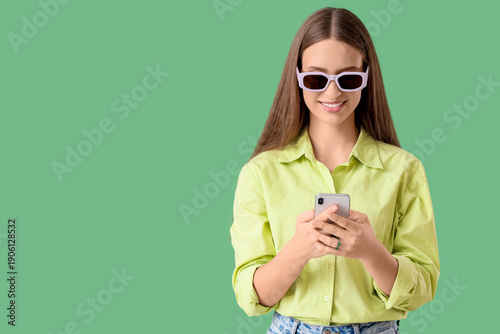 Beautiful young woman with ...