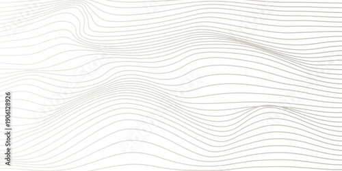 Abstract Gold Wave Pattern Thin Curved Lines modern model