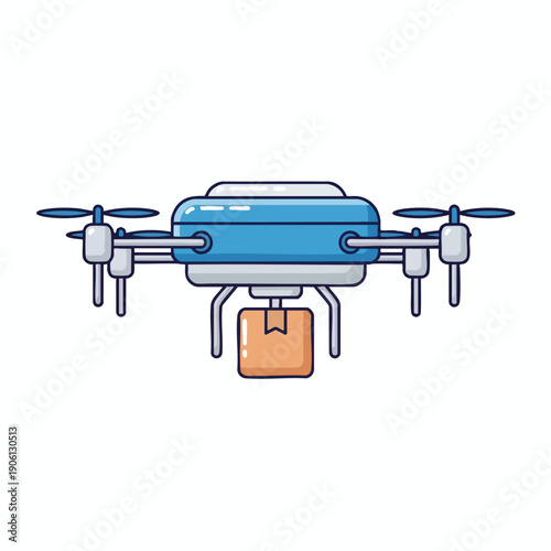 Drone Delivering Package