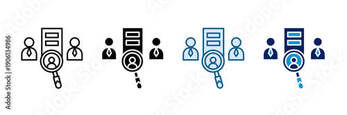 Corporate Hiring Icon Set Multiple Style Collection