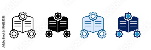 Learning Skills Icon Set Multiple Style Collection