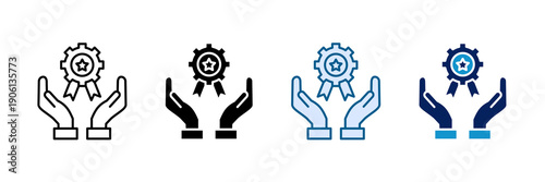 Skill Mastery Icon Set Multiple Style Collection