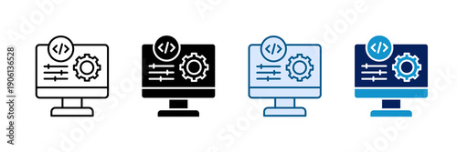 System Settings Icon Set Multiple Style Collection