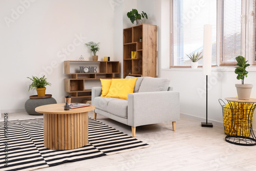 Stylish interior of light l...