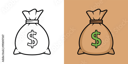 Money Bags Representing Prosperity