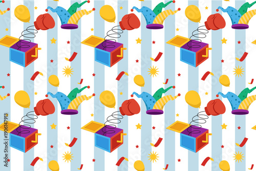 april fools pattern with jester hat