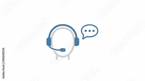 Fotografía Customer service representative with headset.