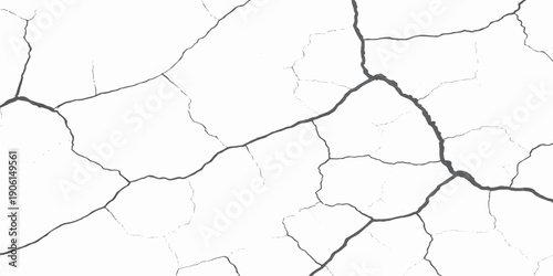 cracked wall and ground texture illustration