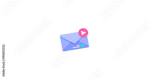 Chat Bubble with Incoming Text Message