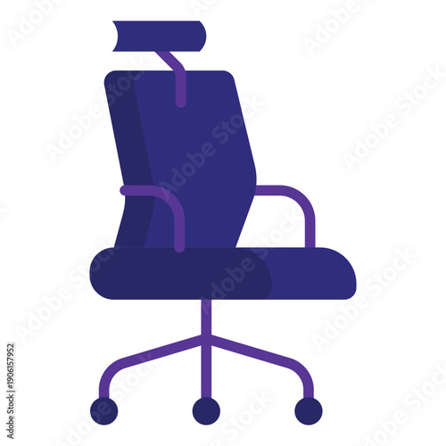 Office Chair Flat Icon