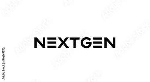 Modern nextgen logo with sleek design elements