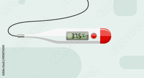 Digital Thermometer with Temperature Reading.