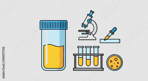 Laboratory Equipment and Specimen Container.