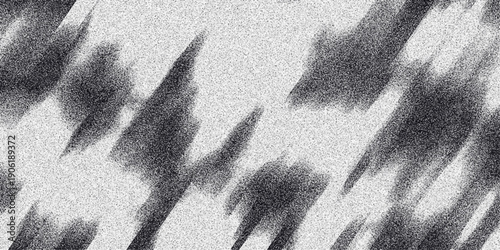 Energetic monochrome abstract background with sharp diagonal dark gray streaks and a fine grain texture, conveying a sense of speed and artistic intensity for design purposes