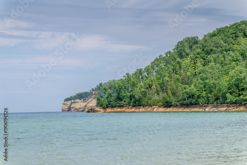 Wallpaper Mural A beautiful view of a lake with a rocky shoreline Torontodigital.ca