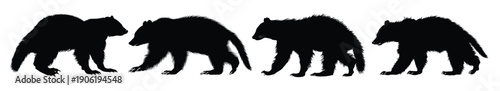wolverine animal silhouette bundle