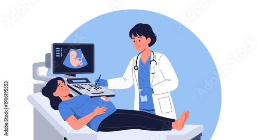 Prenatal Ultrasound Checkup Obstetrics and Gynecology Appointment
