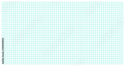 White graph paper background with blue grid lines. Minimalist school notebook texture for mathematical drafting, architectural sketching, and planning. Clean engineering stationary surface