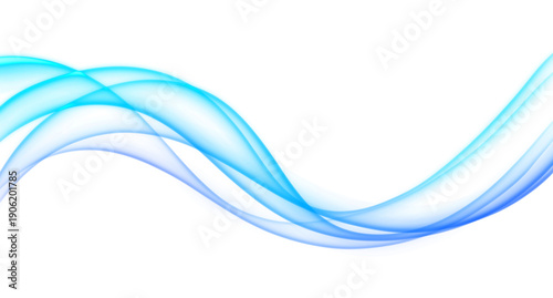Modern blue gradient wavy lines for professional corporate design