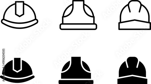 Safety Helmet Icons